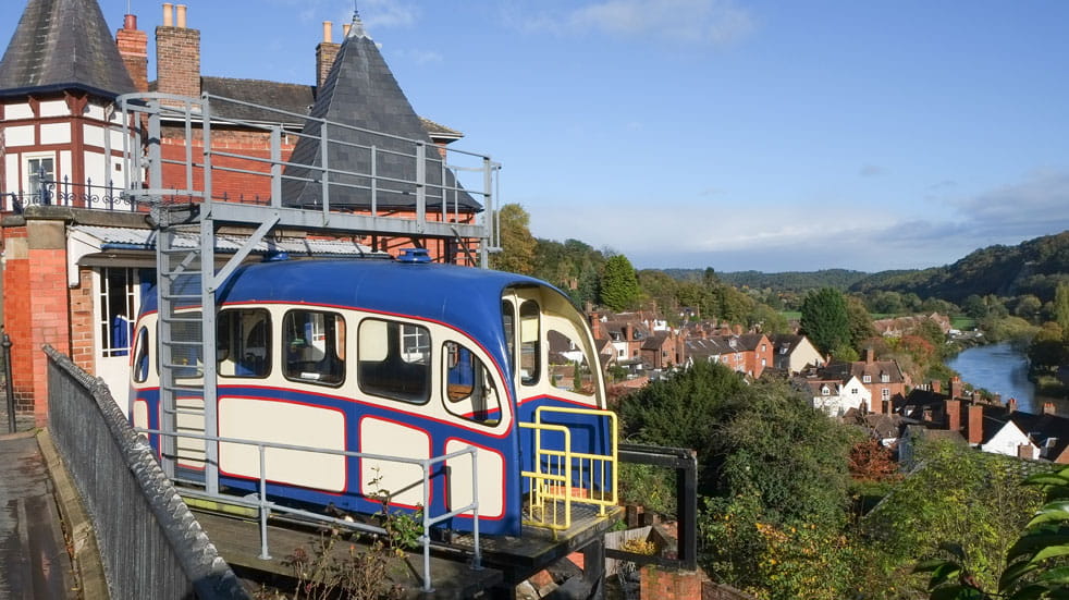 Days out Shropshire Cliff Railway 
